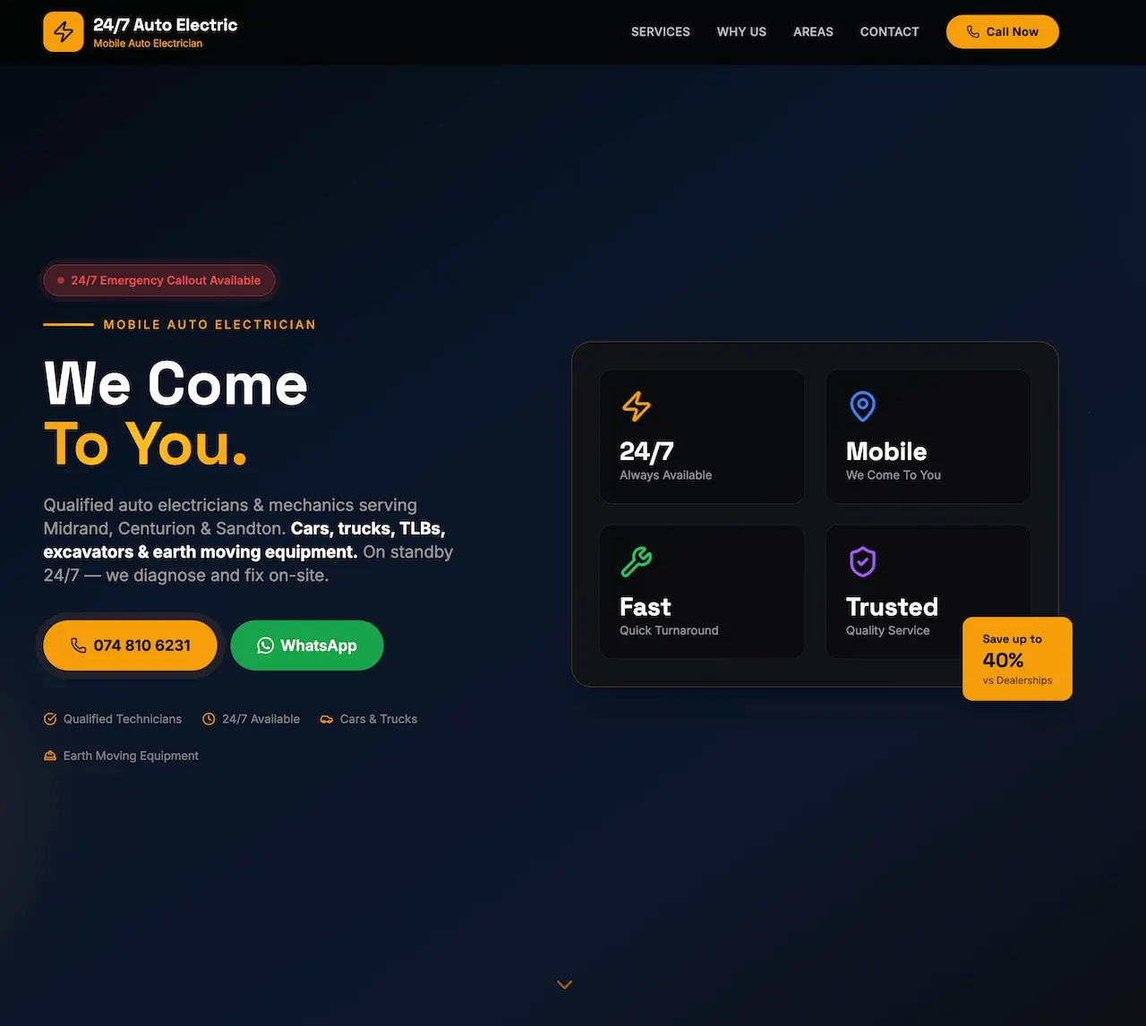 Just1 portfolio screenshot 1